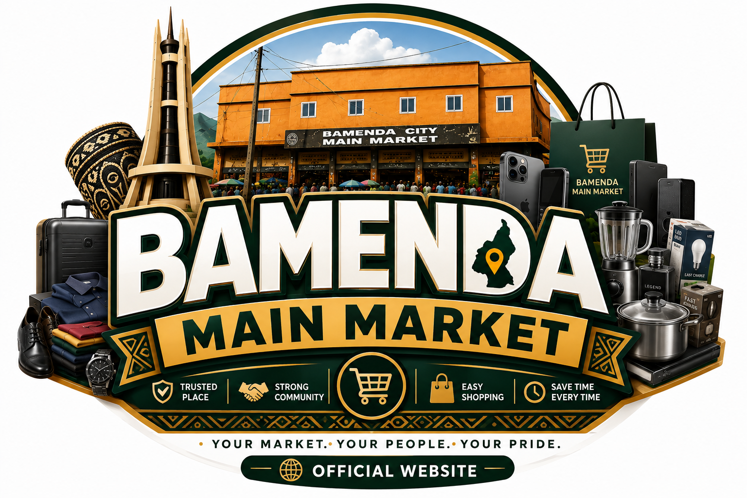 Bamenda Main Market official platform logo
